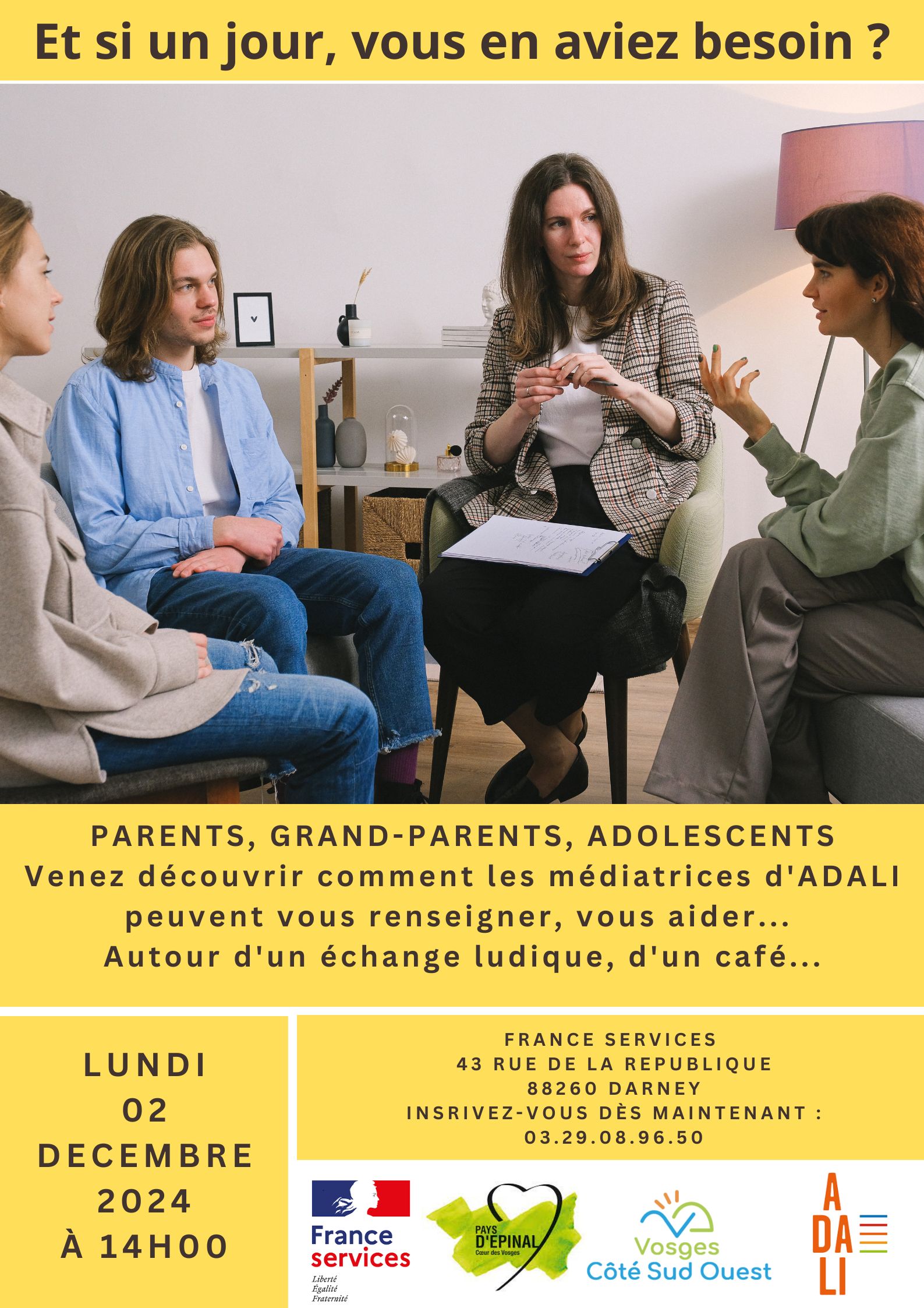 Affiche Intervention Médiatrice Familiale