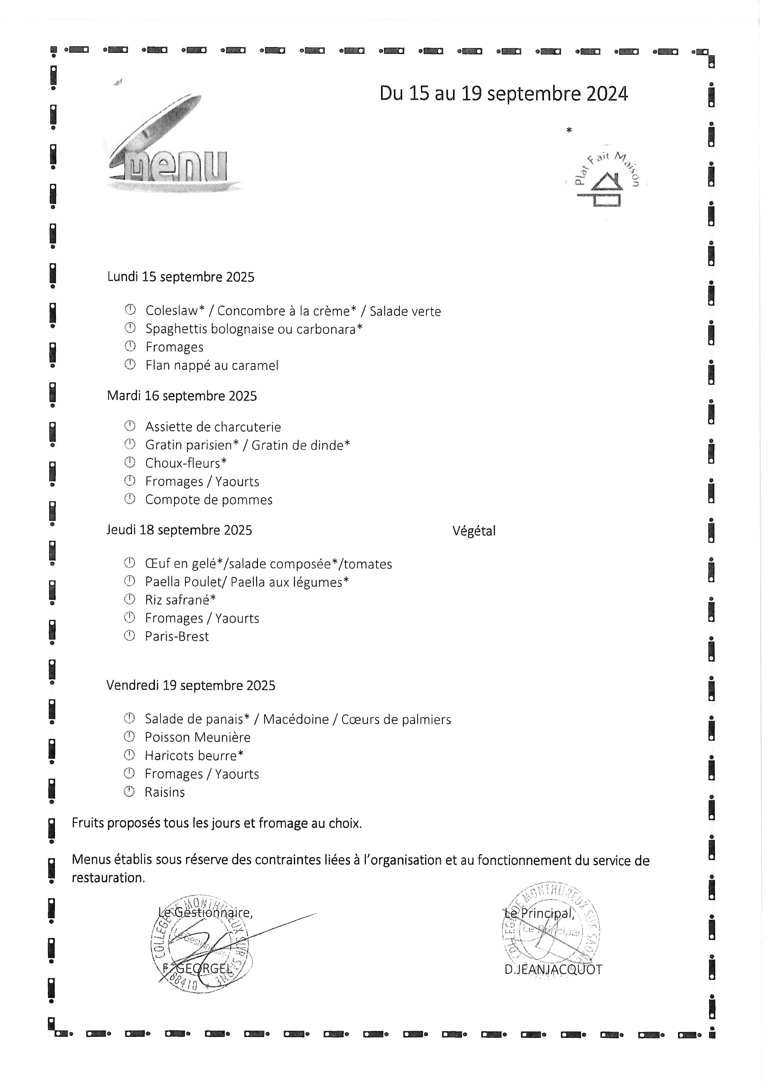 Menus Mthx_sem 38