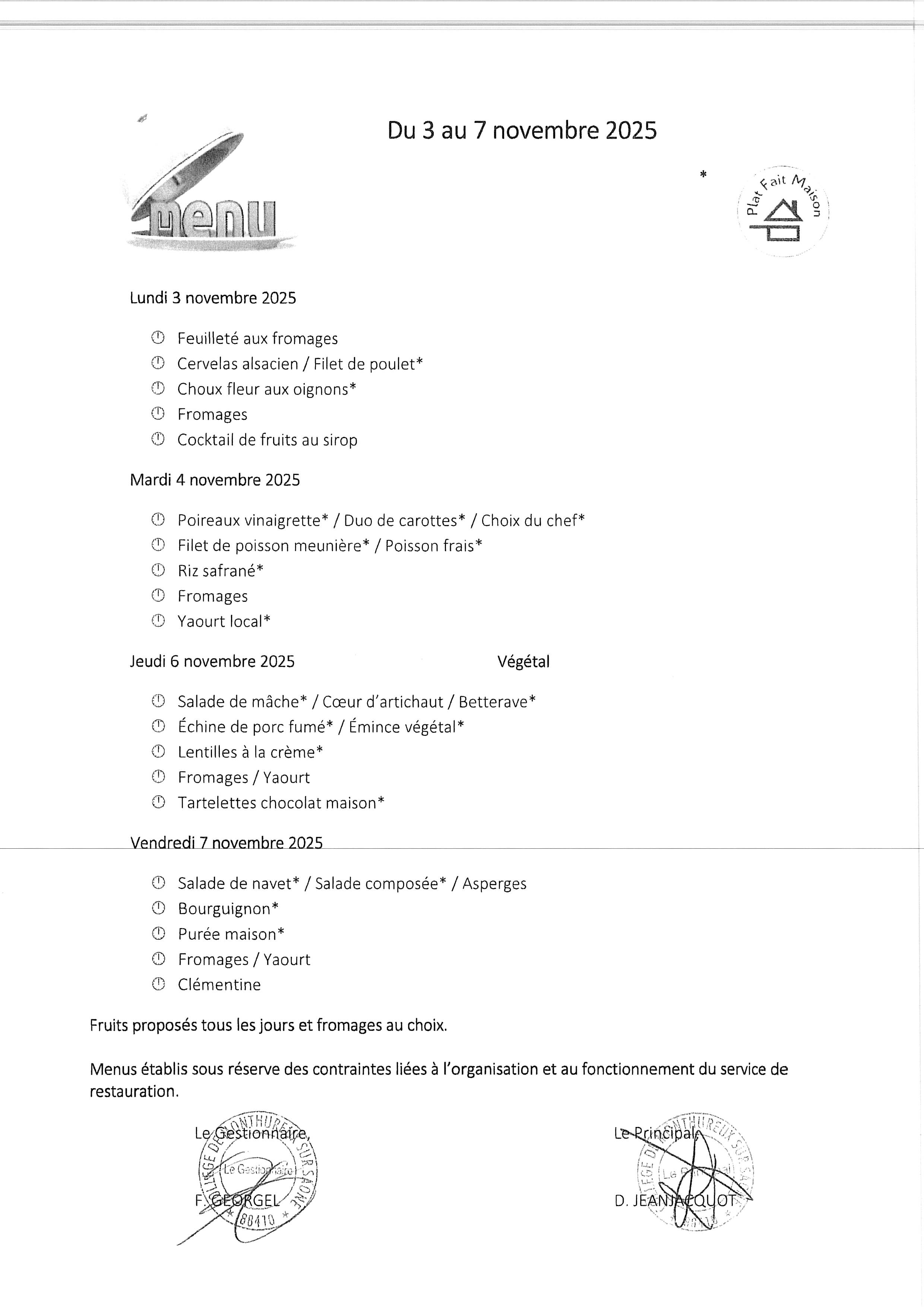 Menus Mthx_sem 45