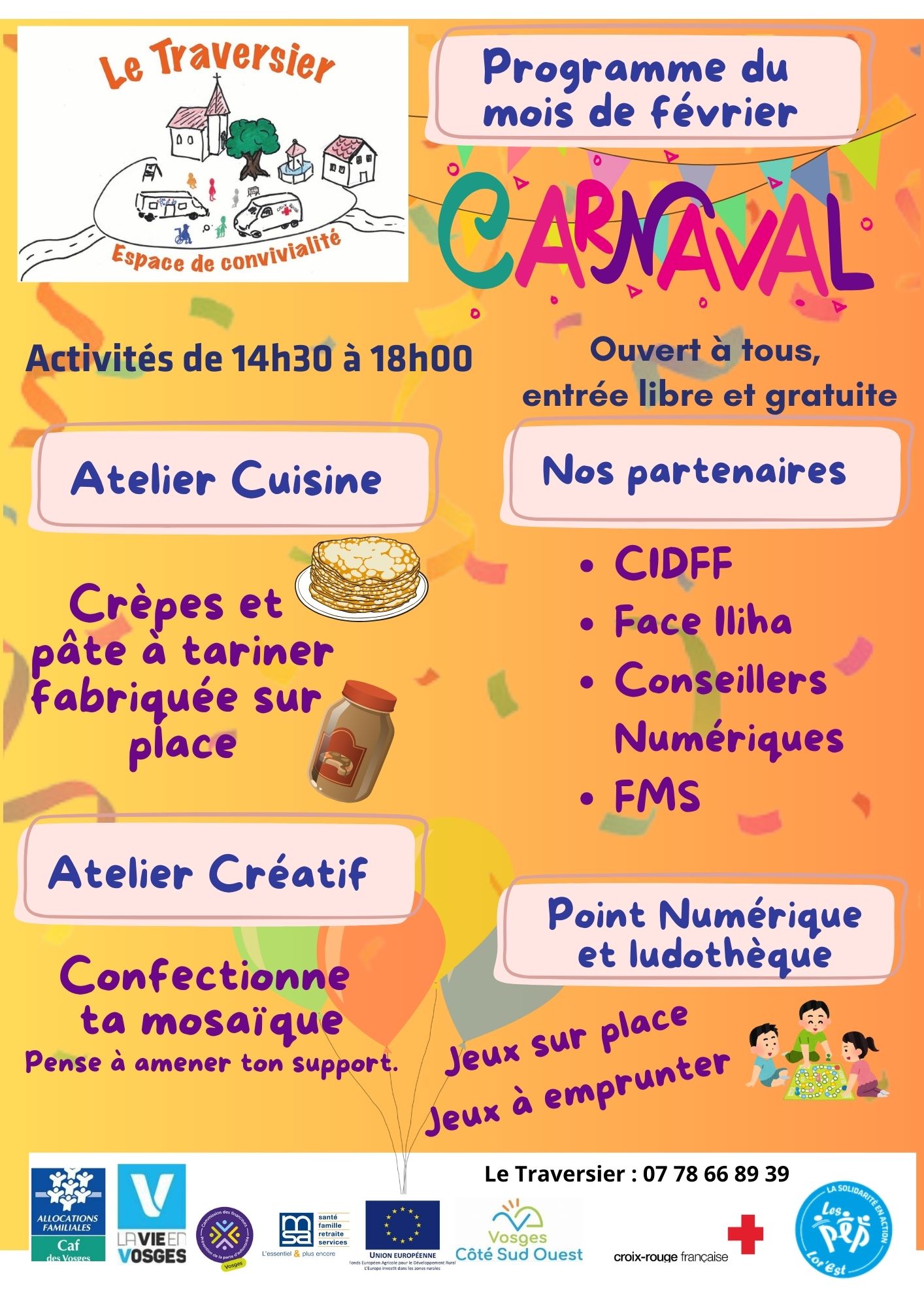 Programme du mois f&eacute;vrier Affiche