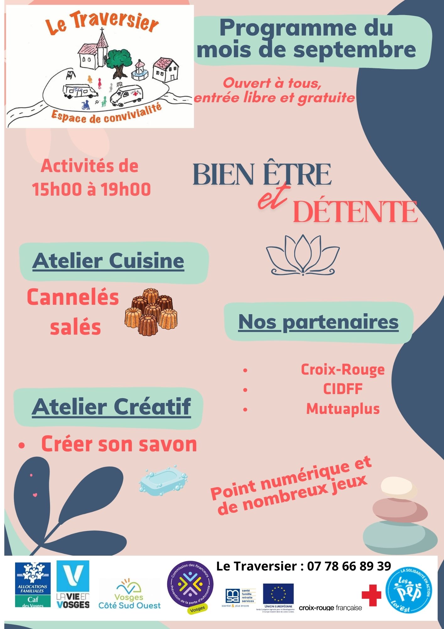 programme du mois de SEPTEMBRE